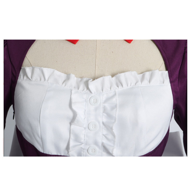 High-Rise Invasion Maid Mask Whole Set Costume Dress+Wigs+Mask+Cosplay Boots Cosplay Outfit For Halloween Carnival