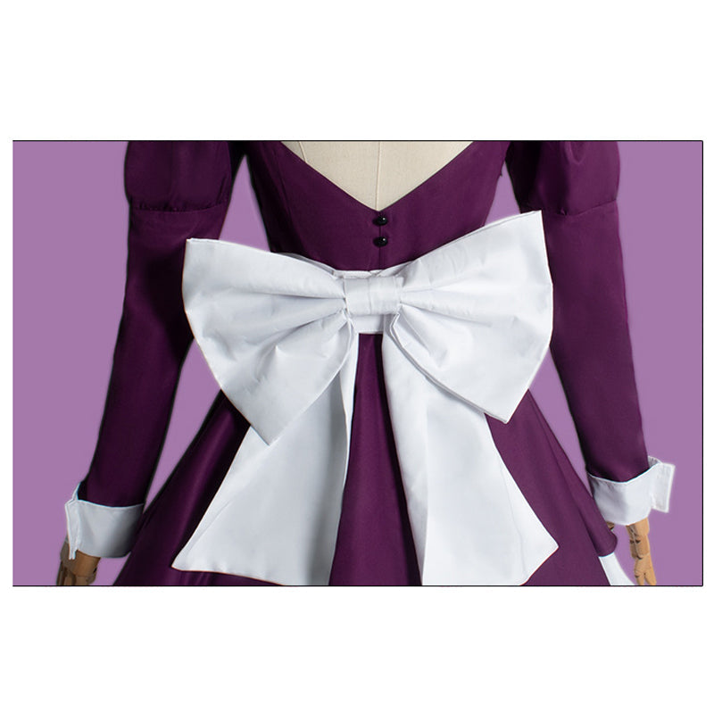 High-Rise Invasion Maid Mask Whole Set Costume Dress+Wigs+Mask+Cosplay Boots Cosplay Outfit For Halloween Carnival