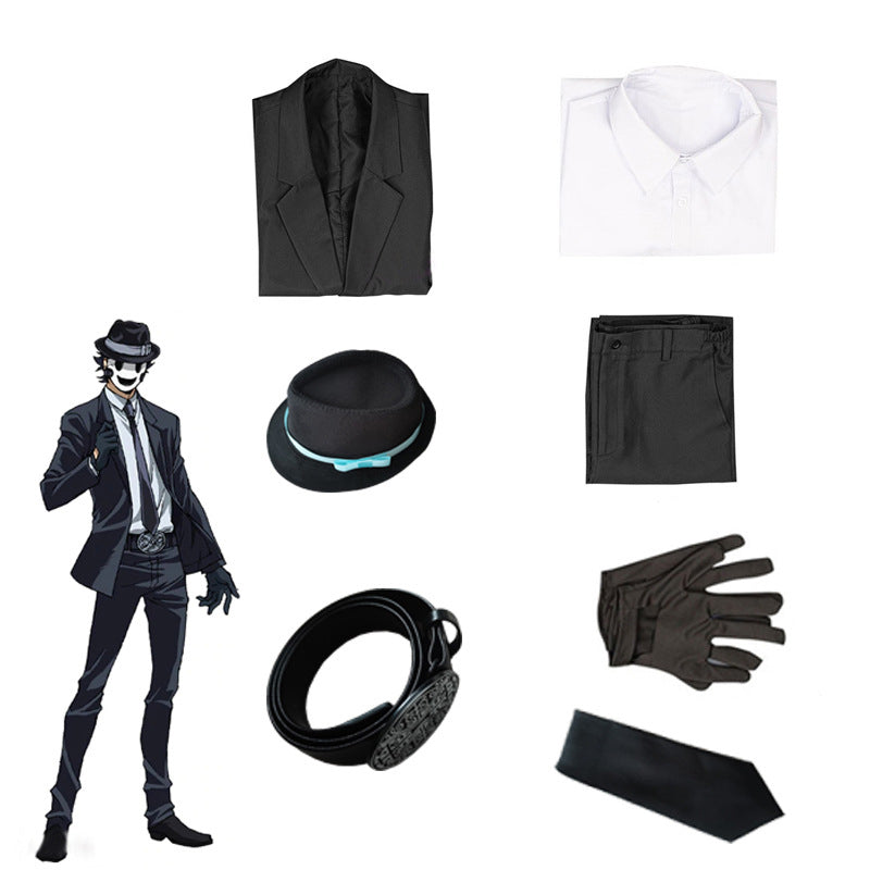 High-Rise Invasion Sniper Mask Yuka Makoto Cosplay Uniform Costume Full Set Mr. Mask Costume For Halloween