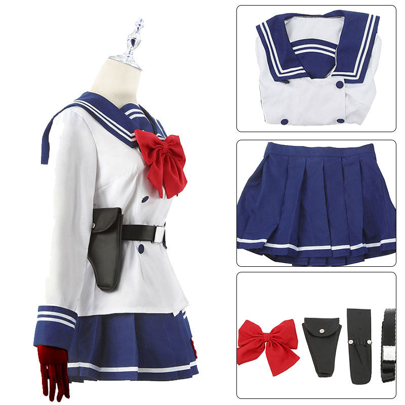 High-Rise Invasion Yuri Honjo Uniform Costume Women Girls Cosplay Dress For Halloween