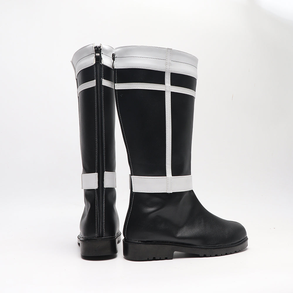 Himmel Costume Shoes PU Leather Black Boots Frieren Beyond Journey's End Cosplay Accessories