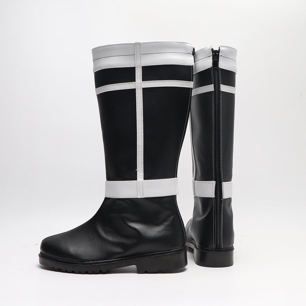 Himmel Costume Shoes PU Leather Black Boots Frieren Beyond Journey's End Cosplay Accessories