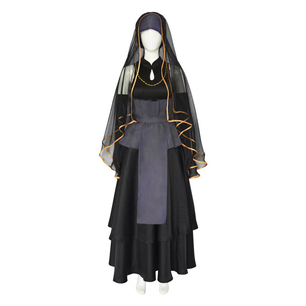 Hinata Black Wedding Dress Costume Outfit Halloween Cosplay Costume