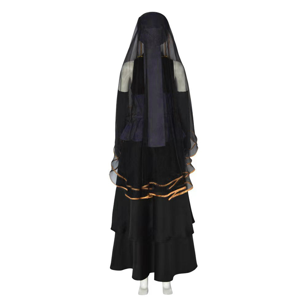 Hinata Black Wedding Dress Costume Outfit Halloween Cosplay Costume
