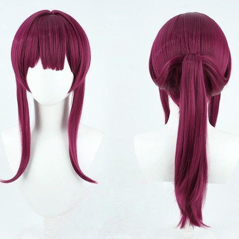Honkai: Star Rail Kafka Costume Wigs Wine Red Long Wigs