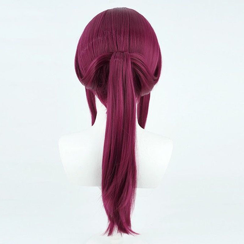 Honkai: Star Rail Kafka Costume Wigs Wine Red Long Wigs