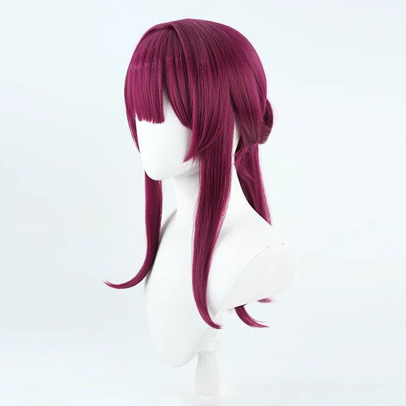 Honkai: Star Rail Kafka Costume Wigs Wine Red Long Wigs