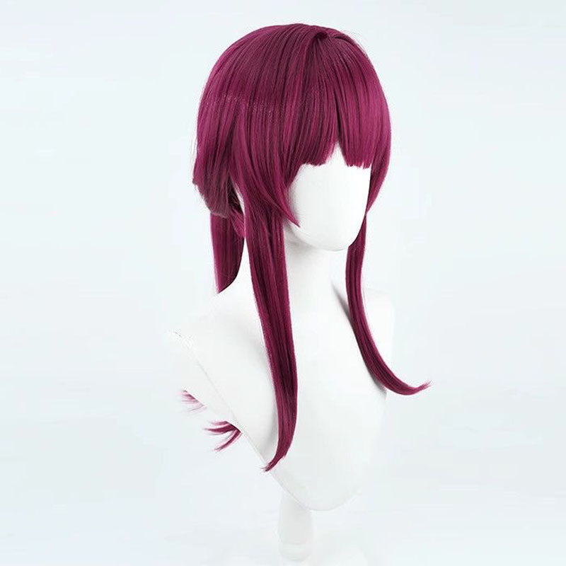Honkai: Star Rail Kafka Costume Wigs Wine Red Long Wigs
