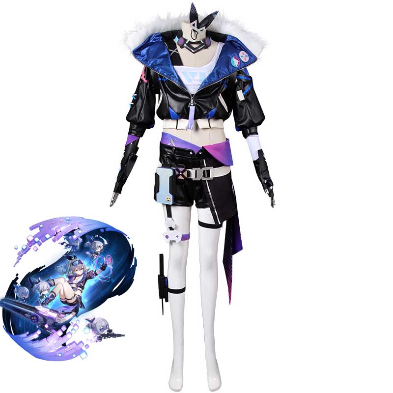 Honkai: Star Rail Silver Wolf Costume Uniform Outfit Halloween Cosplay Costume
