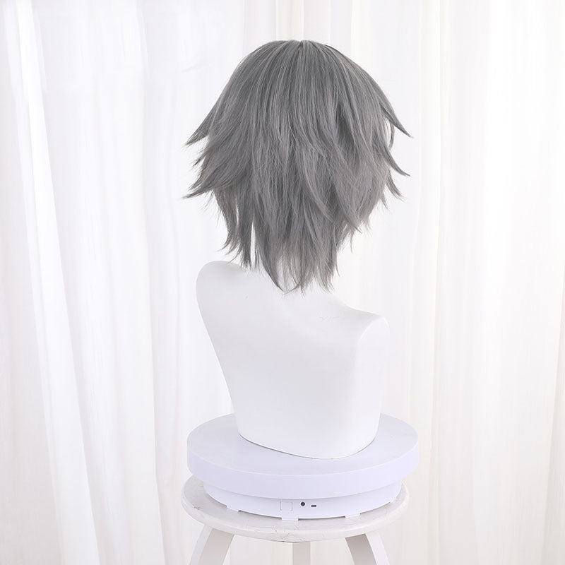 Honkai: Star Rail Trailblazer Caelus Costume Wigs Grey Short Wigs