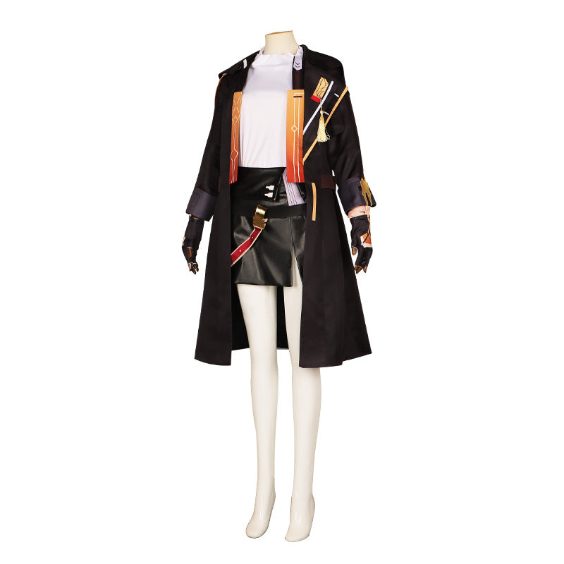 Honkai: Star Rail Trailblazer Stelle Costume Uniform With Cloak Halloween Cosplay Costume