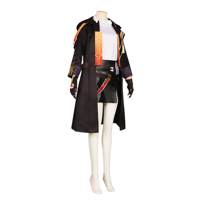 Honkai: Star Rail Trailblazer Stelle Costume Uniform With Cloak Halloween Cosplay Costume