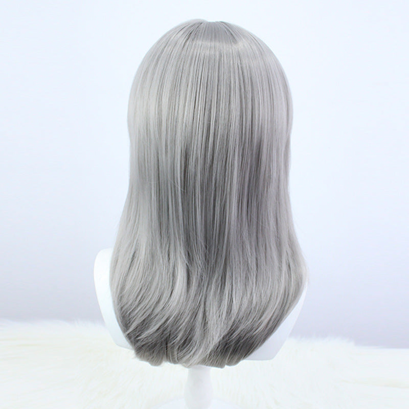 Honkai: Star Rail Trailblazer Stelle Costume Wigs Grey Long Wigs