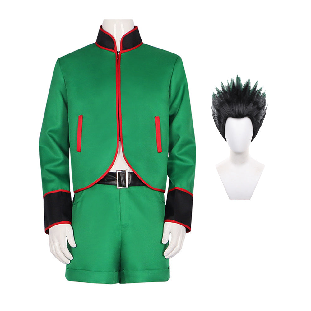 Gon Freecss Cosplay Costume Green Suit Outfit Halloween Unisex Costume