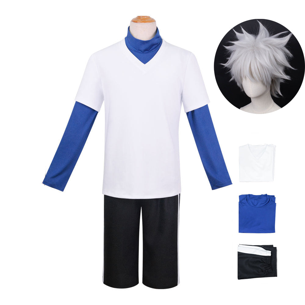 Killua Zoldyck Cosplay Costume Halloween Unisex Cosplay Outfit