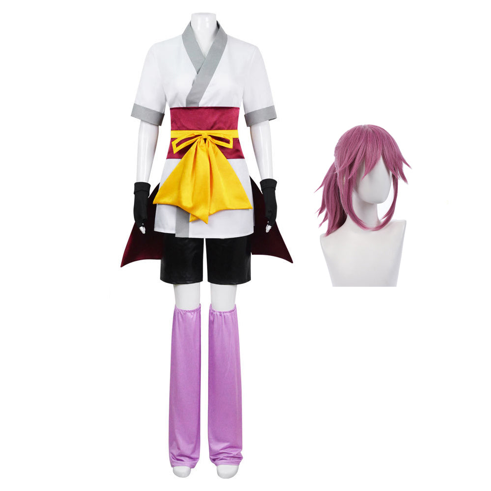 Machi Komacine Cosplay Costume With Wigs Set Halloween Carnival Party Costume Outfit