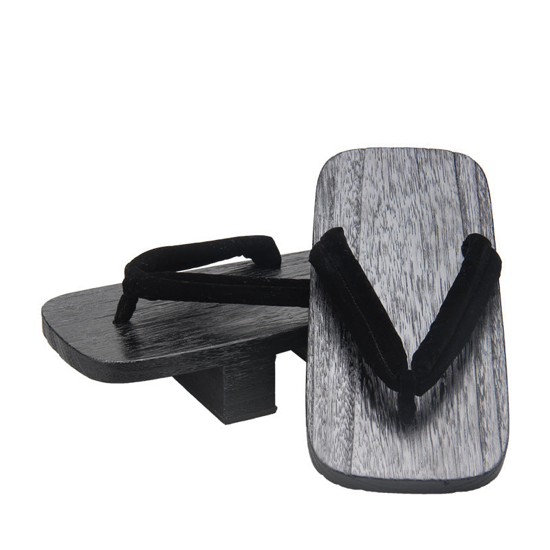 Genshin Impact Arataki Itto Cosplay Costume Shoes Wooden Clogs Accessories