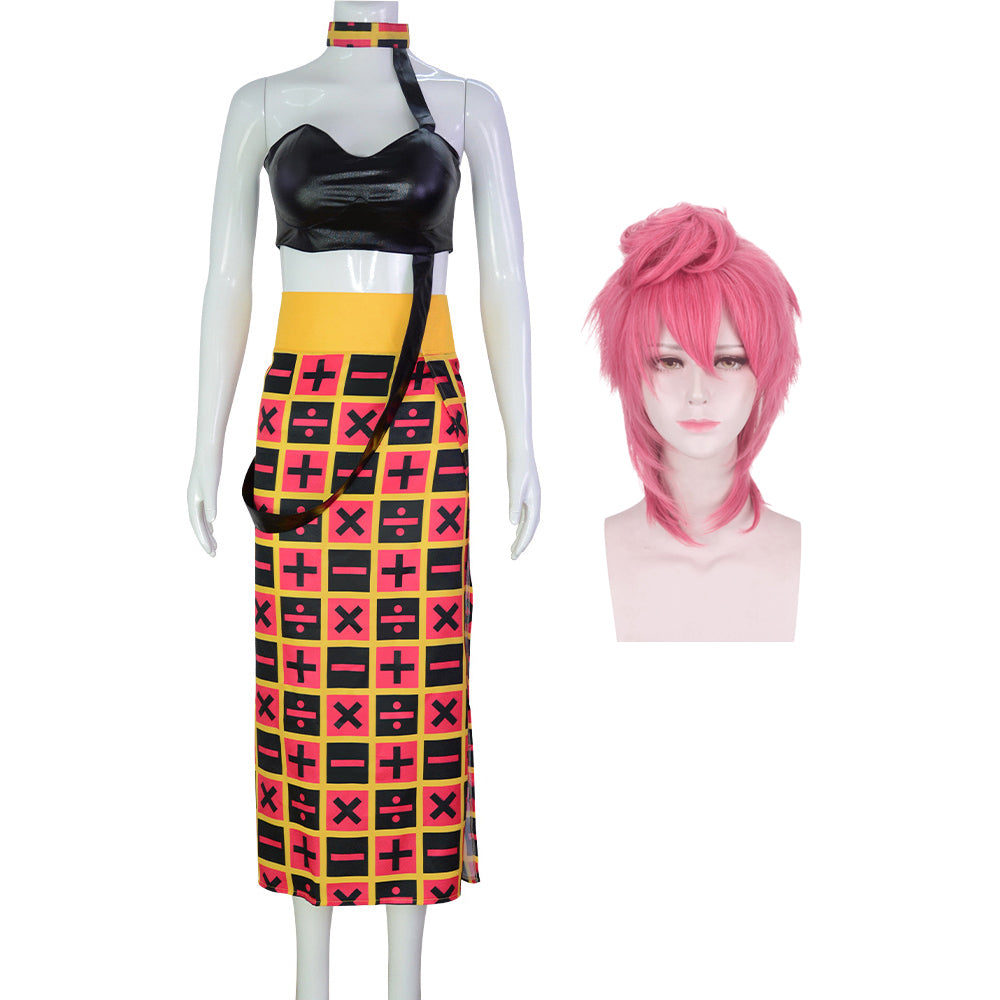 JOJO Trish Una Cosplay Costume Dress Halloween Costume Outfit