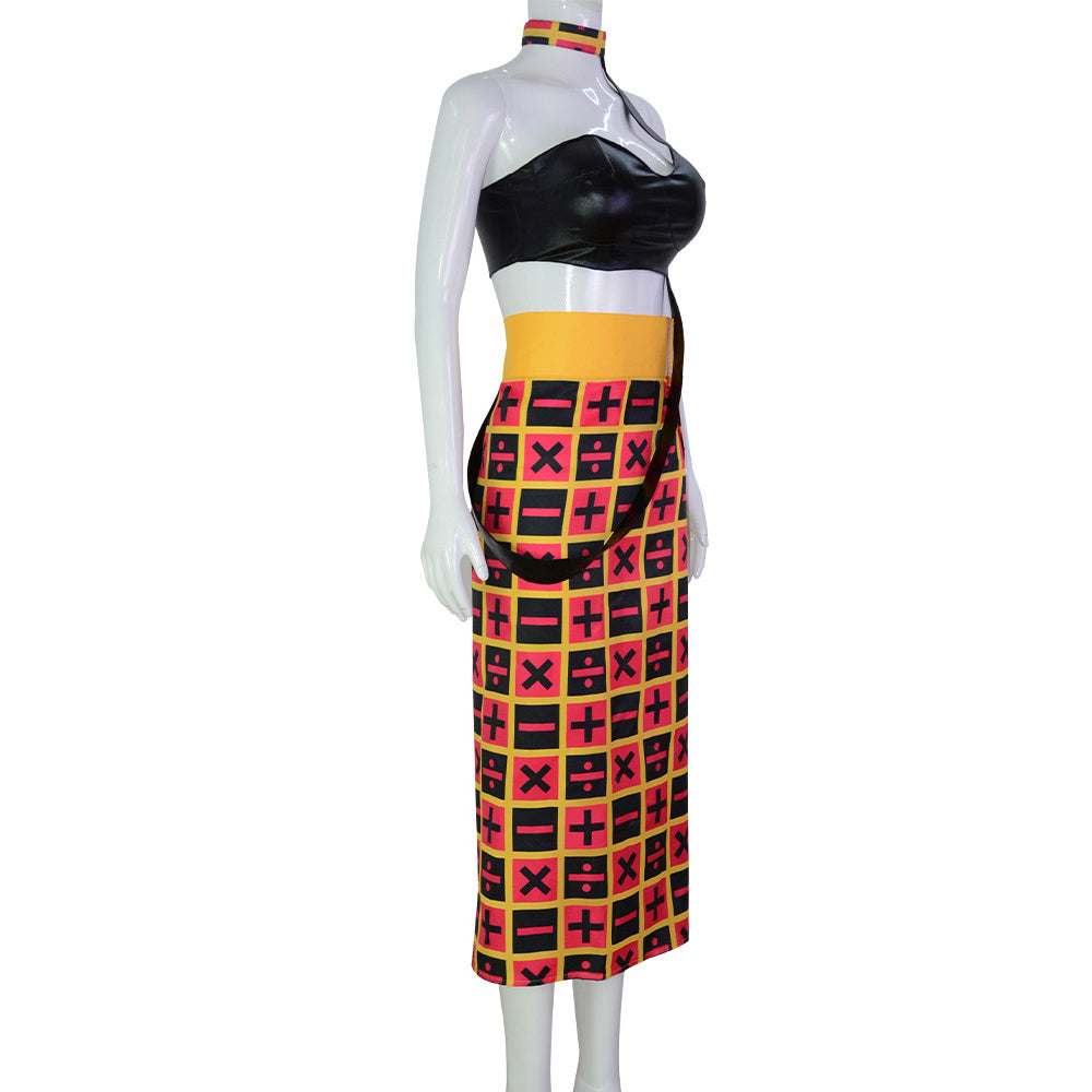 JOJO Trish Una Costume With Wigs Full Set Halloween Costume Outfit