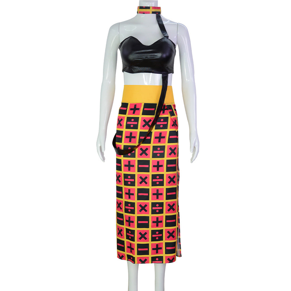JOJO Trish Una Costume With Wigs Full Set Halloween Costume Outfit