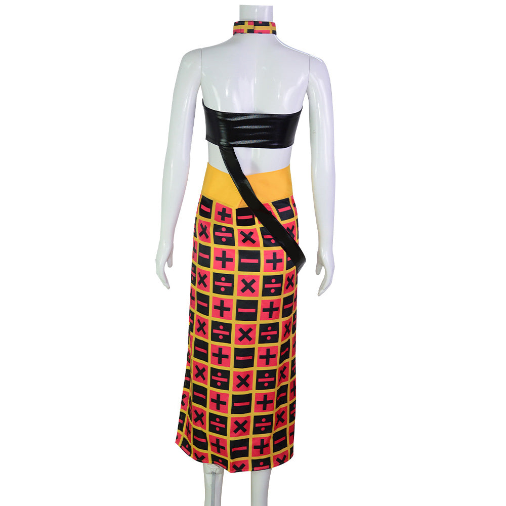 JOJO Trish Una Costume With Wigs Full Set Halloween Costume Outfit
