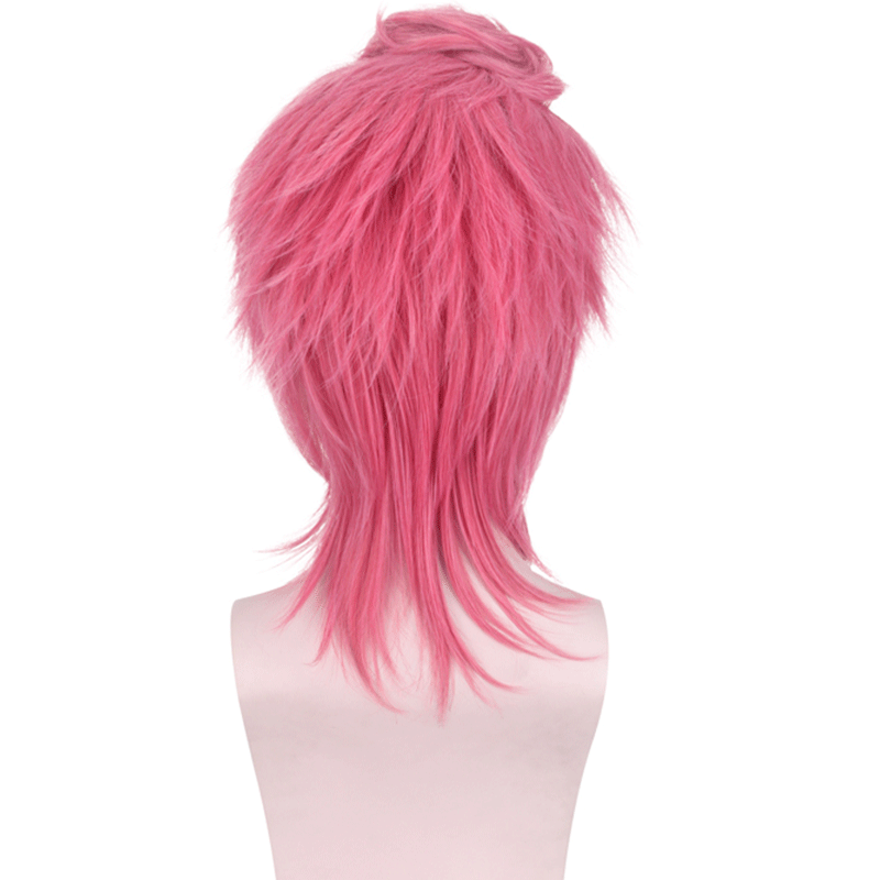JOJO Trish Una Cosplay Wigs Pink Short Wigs