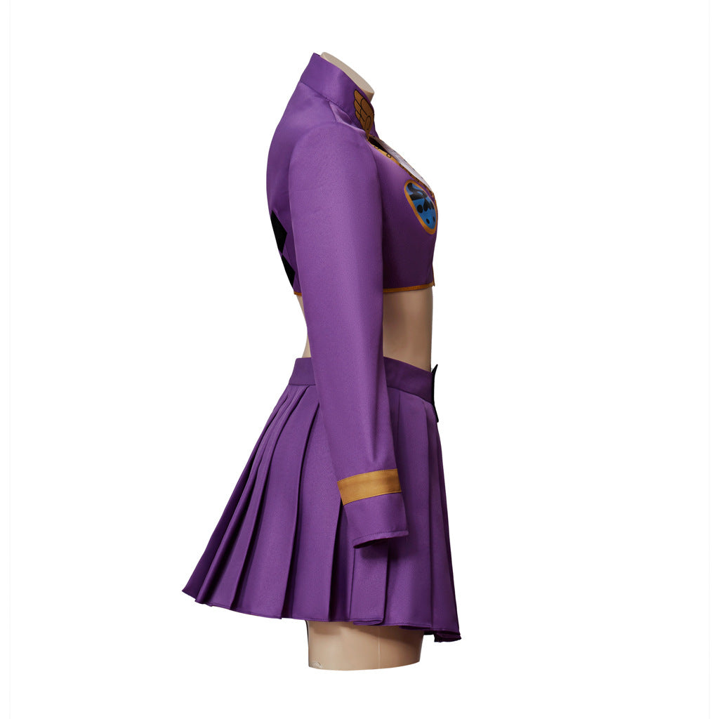 JOJO Yoshikage Kira Female Version Dress Costume Halloween Cosplay Outfit