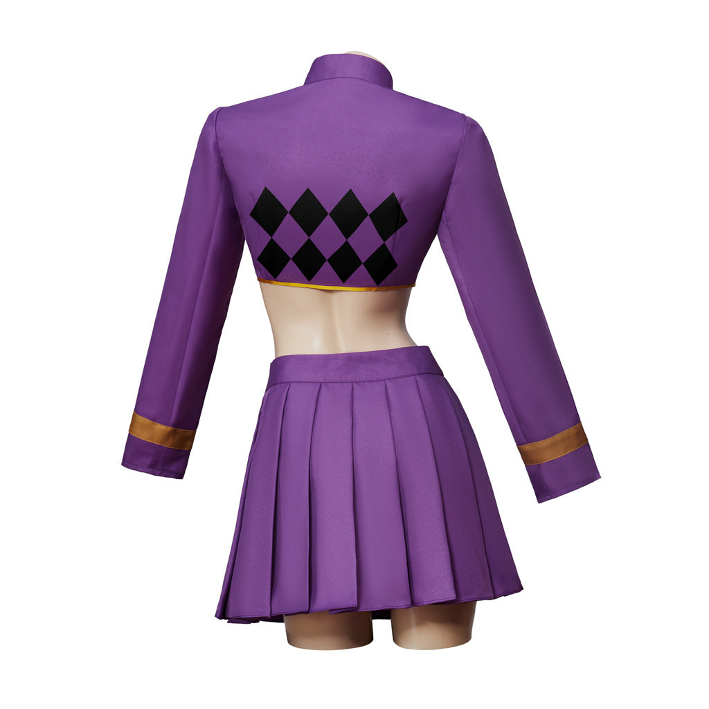 JOJO Yoshikage Kira Female Version Dress Costume Halloween Cosplay Outfit