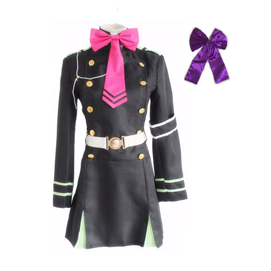 Anime Seraph of the End Costume Shinoa Hiragi Costume Uniform Halloween Cosplay Costume