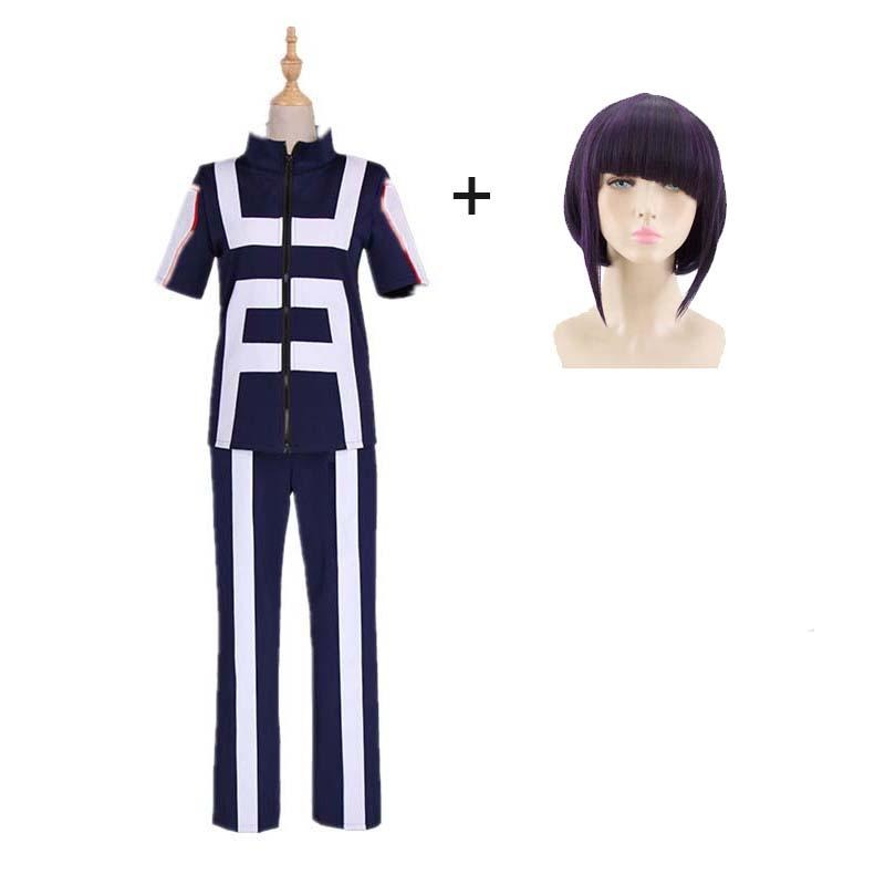 Kyoka Jiro Training Outfit Costume With Wigs Set Halloween Costume
