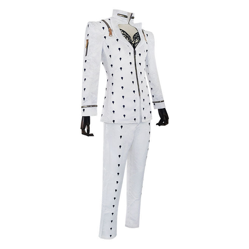 JOJO Bruno Bucciarati Costume+Wigs+Shoes Whole Set Halloween Cosplay Outfit