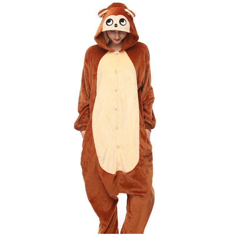 Money Kigurumi Animal Onesies Monkey Hoodie Pajamas
