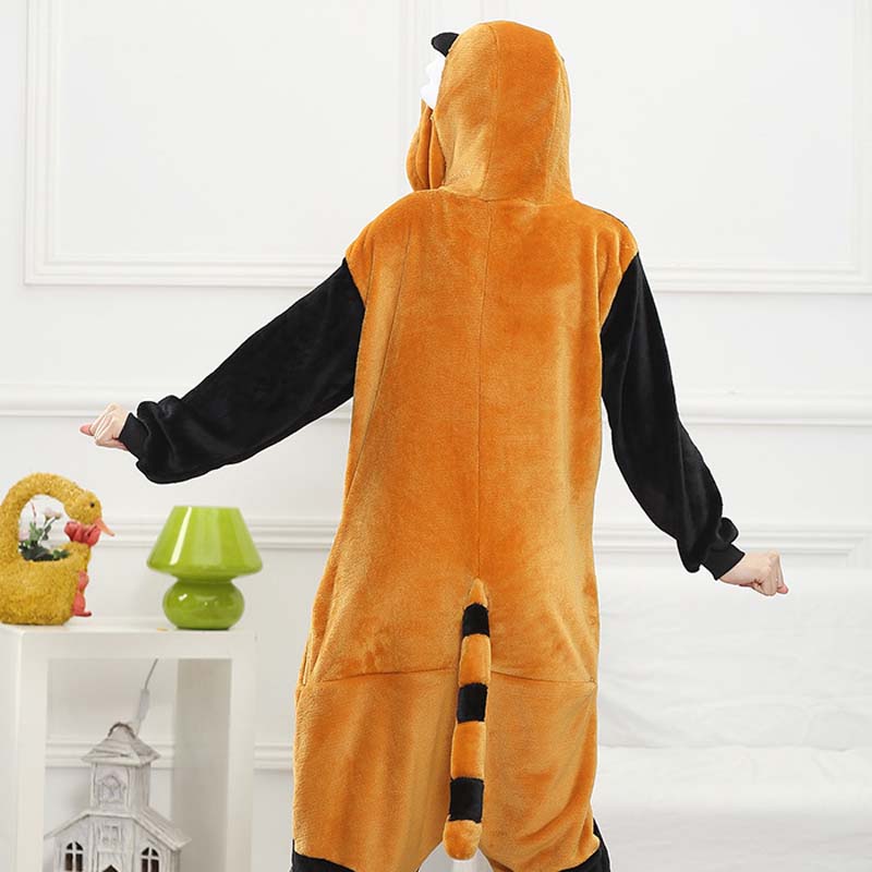 Kigurumi Animal Onesies Raccoon Hoodie Pajamas