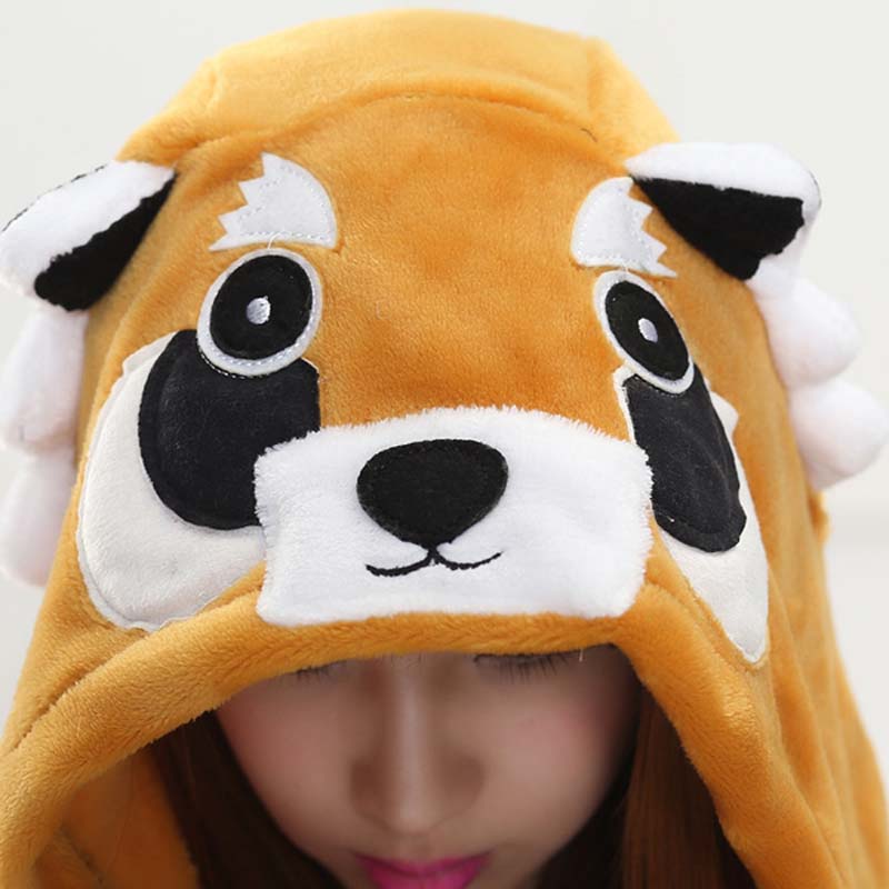 Kigurumi Animal Onesies Raccoon Hoodie Pajamas
