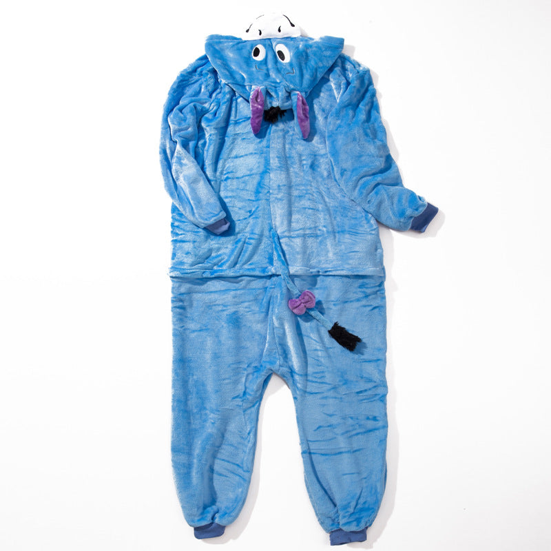 Kigurumi Animal Onesies Winnie the Pooh Eeyore Donkey Hoodie Pajamas