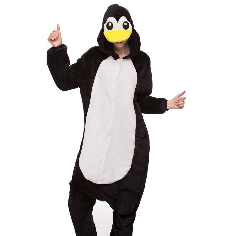 Kigurumi Animal Onesies Penguin Hoodie Pajamas Costume