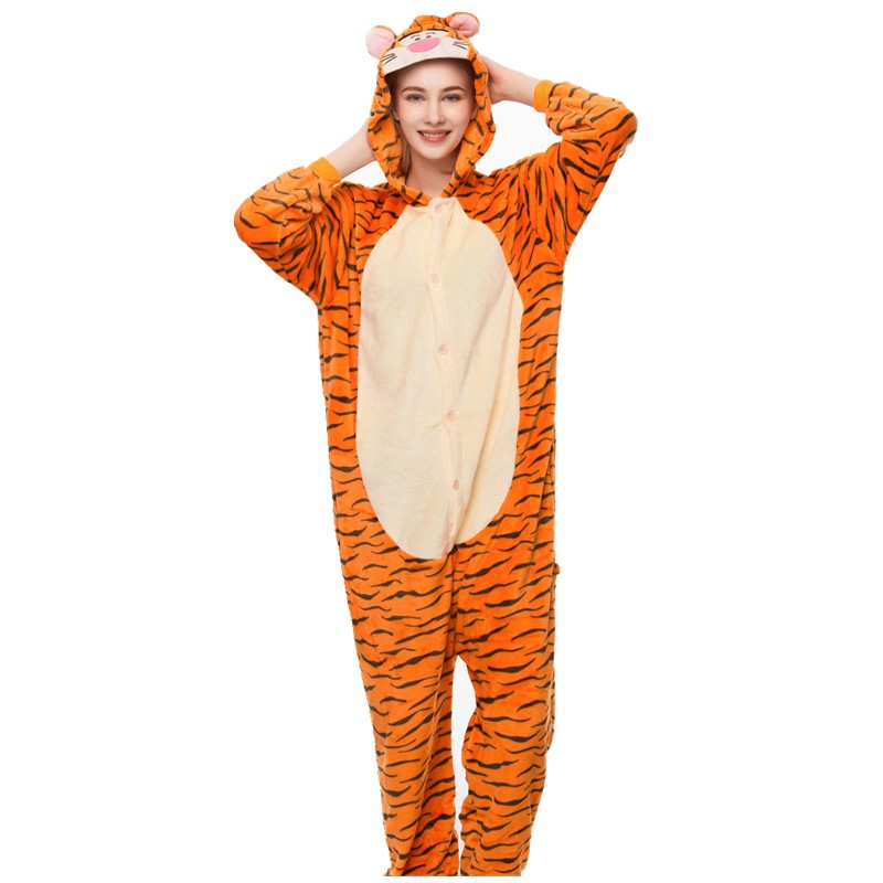 Kigurumi Animal Onesies Winnie the Pooh Tigger Hoodie Pajamas