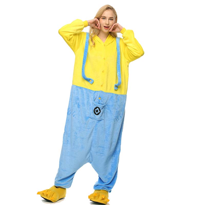 Kigurumi Animal Onesies Minions Hoodie Pajamas