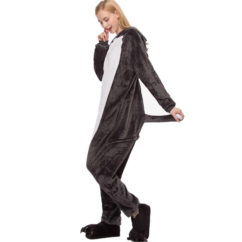 Kigurumi Animal Onesies Big Wolf Hoodie Pajamas