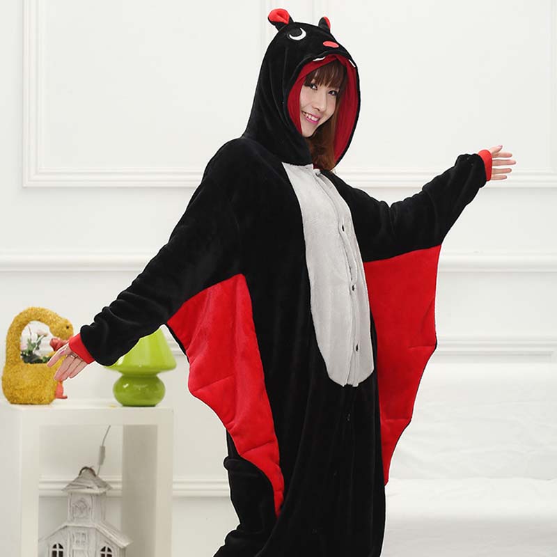 Kigurumi Animal Onesies Bat Hoodie Pajamas