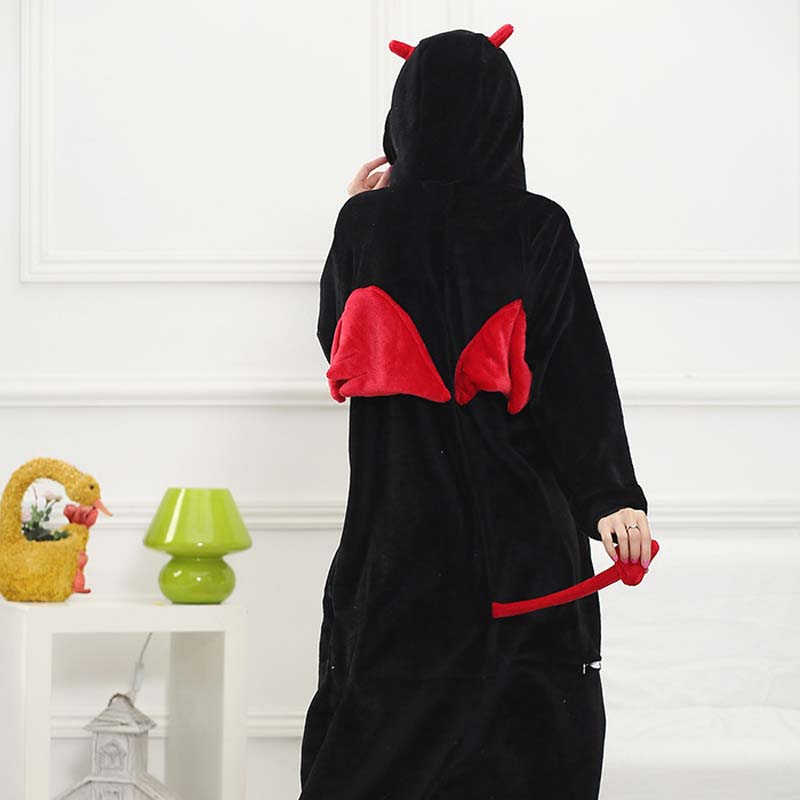 Kigurumi Animal Onesies Demon Hoodie Pajamas