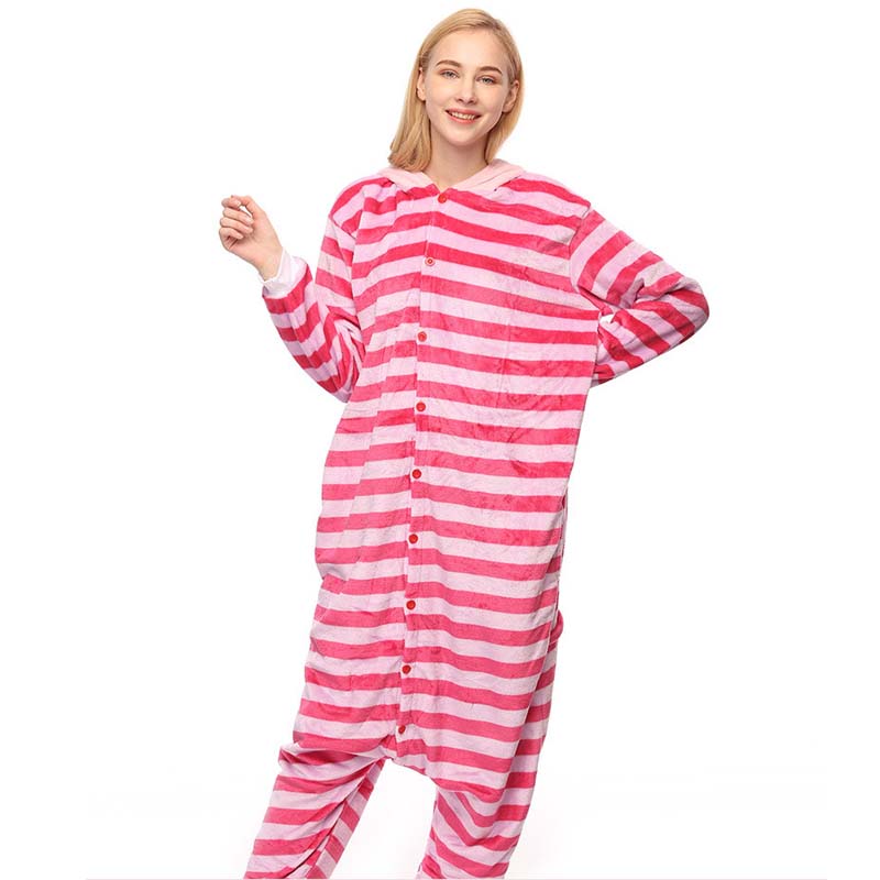 Kigurumi Animal Onesies Cheshire Cat Hoodie Pajamas