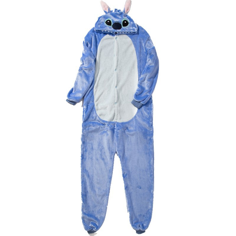 Kigurumi Animal Onesies Stitch Hoodie Pajamas