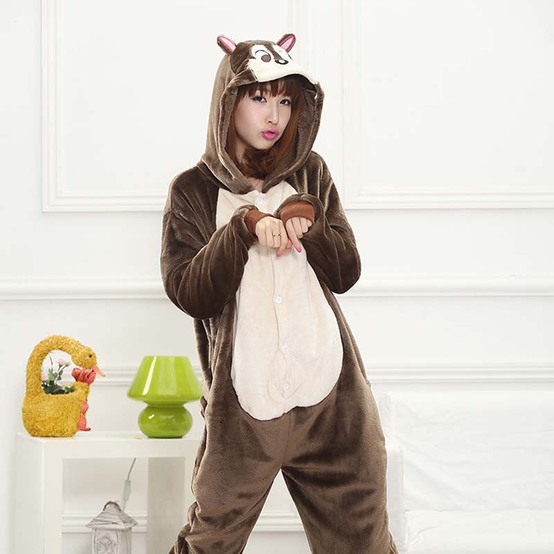 Kigurumi Animal Onesies Chipmunk Hoodie Pajamas