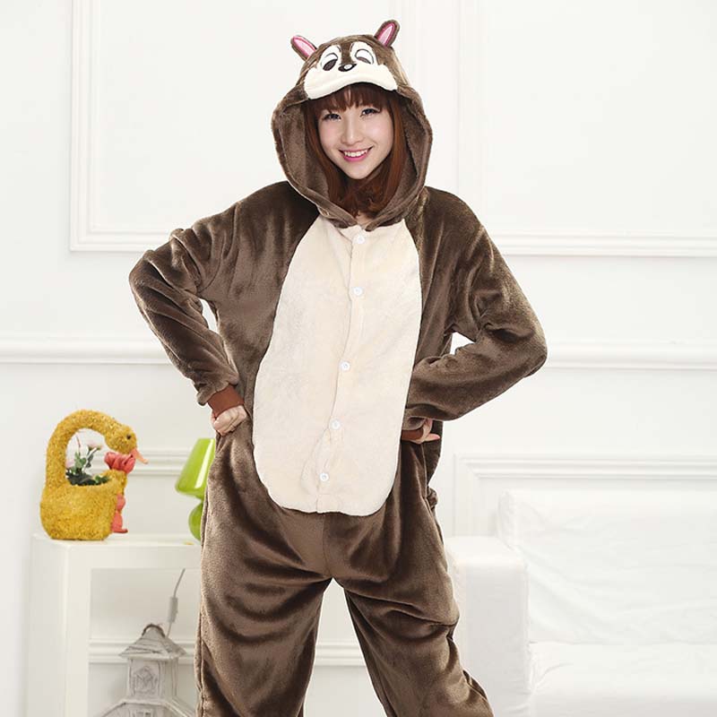 Kigurumi Animal Onesies Chipmunk Hoodie Pajamas