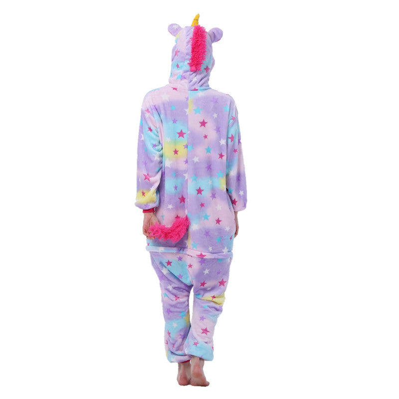 Kigurumi Animal Onesies Unicorn Hoodie Pajamas Purple