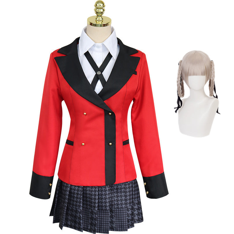 Kakegurui Kirari Momobami Cosplay Uniform Outfit Halloween Carnival Festival Cosplay Costume