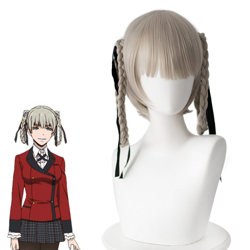 Kakegurui Kirari Momobami Cosplay Wigs Halloween Costume Accessories