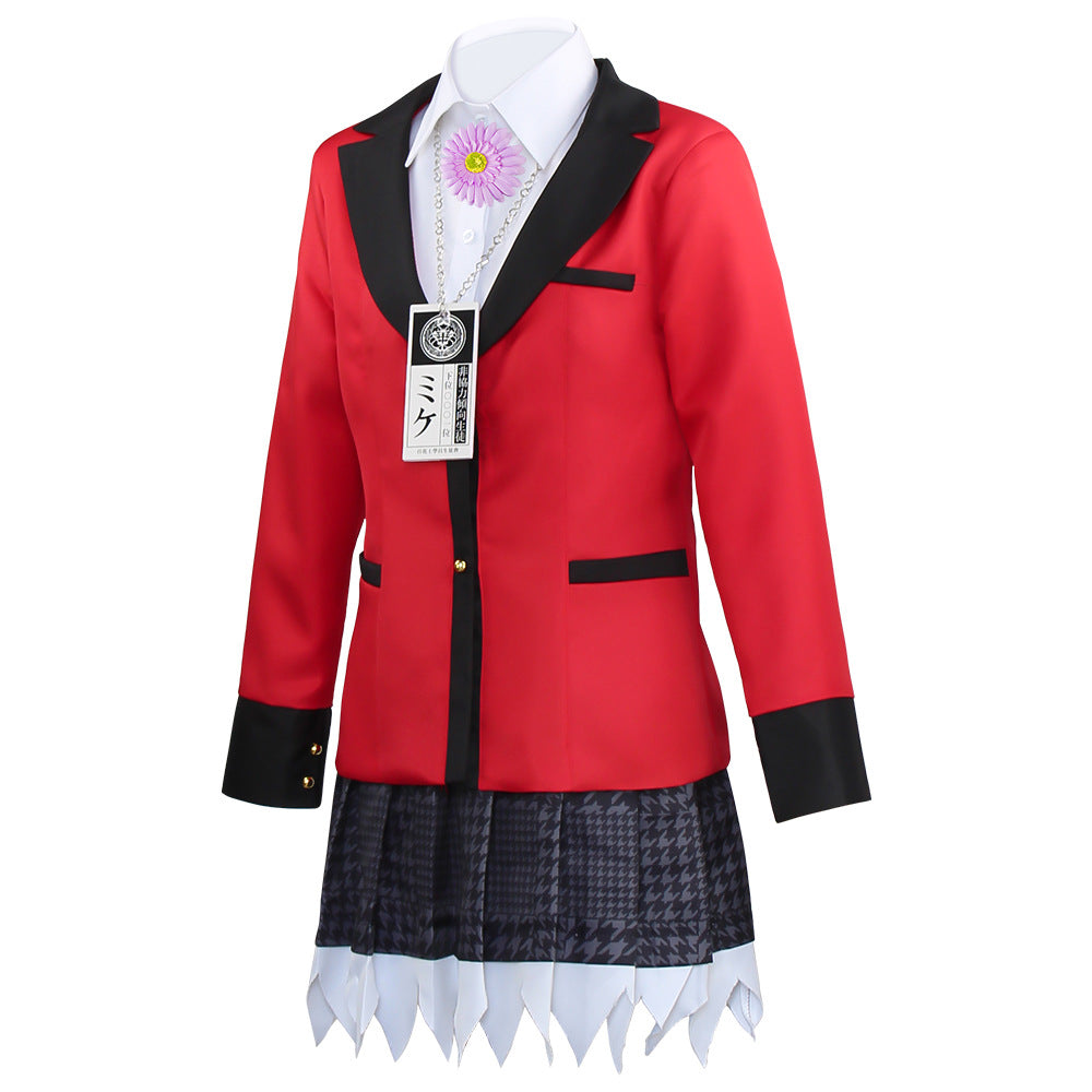 Kakegurui Yumemi Yumemite Uniform Outfit Costume Halloween Carnival Cosplay Costume