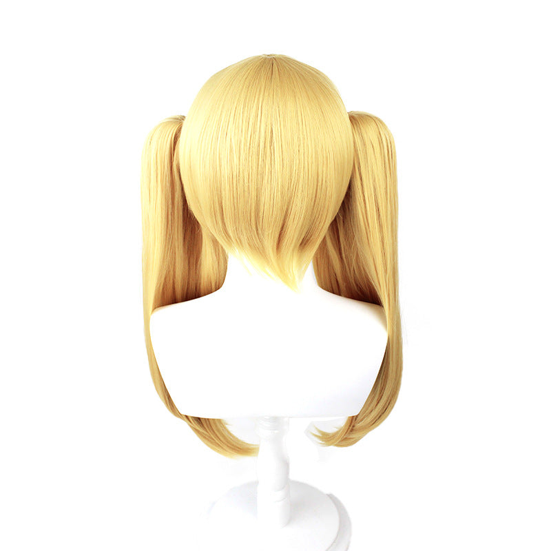 Kakegurui Mary Saotome Cosplay Wigs Blonde Two Ponytails Wigs
